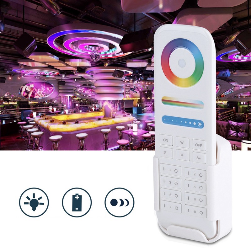 Milight 2.4G Wireless 8-Zone Remote Controller for RGB+CCT LED Bulbs