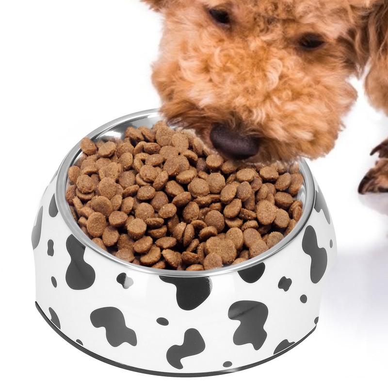 Dog Food and Water Bowl AntiSlip Base Stainless Steel Pet