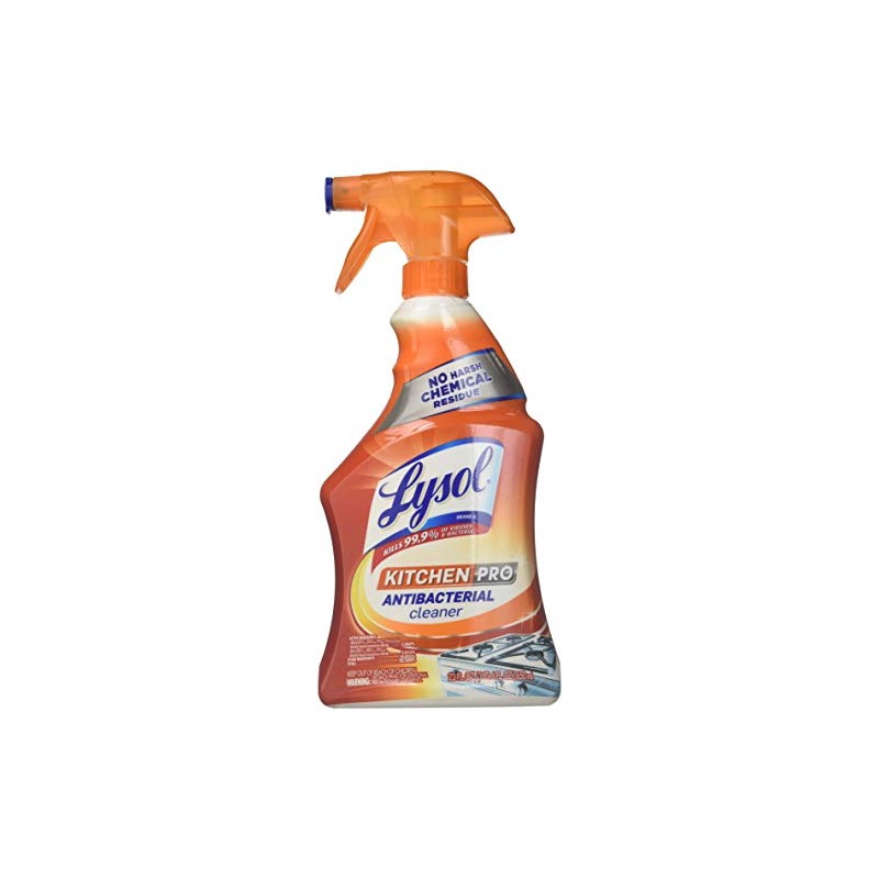 Lysol Antibacterial Kitchen Cleaner, Citrus Scent, 22 Ounces (Pack of