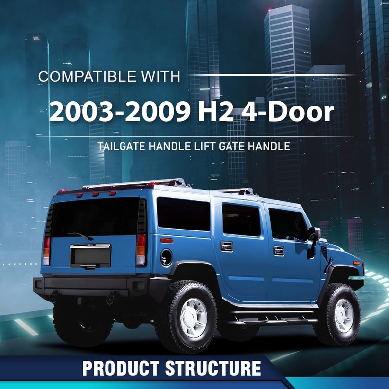 PIT66 Rear Liftgate Latch Handle Repair Kit Set Compatible with