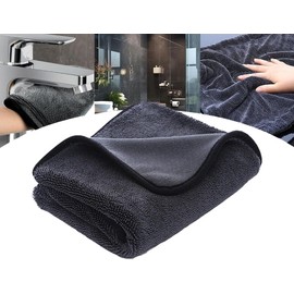Paños de limpieza de ducha de microfibra brillante, 60 x 40 cm, toallas de secado de microfibra superabsorbentes, para baño, coche y baño del hogar