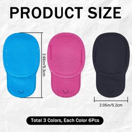 CREATCABIN 18Pcs Glasses Eye Patch Lazy Eye Patch for Amblyopia Strabismus Eye Patch Left to Cover Left Right Eye Textile Reusable Eyepatch for Medical Adults Toddlers Black Blue Red 3.6 x 2Inch