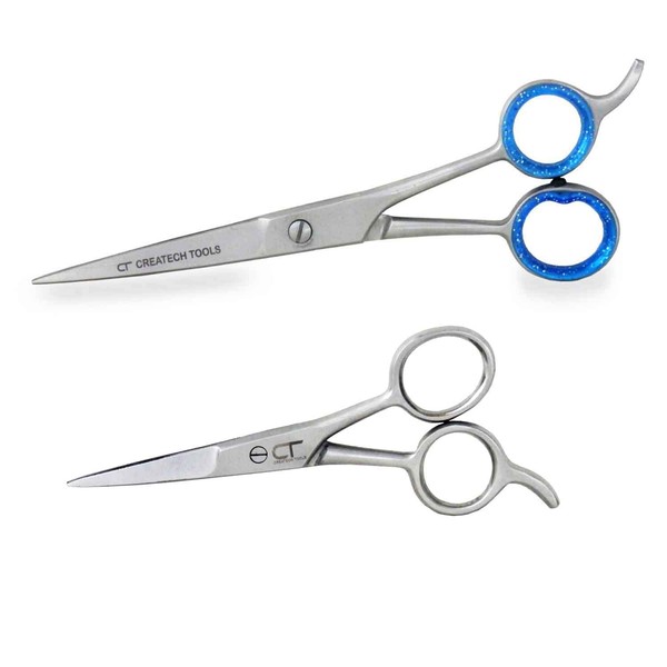 Createch Tools Moustache & Beard Scissors Set – Precise Facial Ear Nose Hair Cutting Grooming Trimming Small Scissors Shears for Men