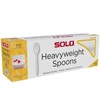 SOLO Heavyweight Plastic White Spoons, 500/Case. (Plastic Spoons, 1 Pack)