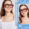 JM 3 Pack übergroße Quadratische Lesebrille für Damen Herren, Blaulichtfilter