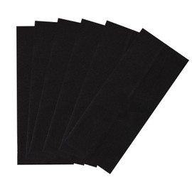 RJMBMUP Headbands for Women 6 PCS Black Color Extra Wide Cotton Non Slip Hair Bands Sweat Thick Sport Headband Hair Accessories