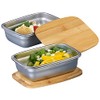 Rosenstein & Söhne Bowl: Set of 2 Stainless Steel Storage