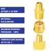 ERGAOBOY 15pcs 3/8" BSP x 1/8" BSP Brass Pipe Fitting,