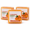3-Pack Turmeric Soap Bars for Face & Body Cleansing –
