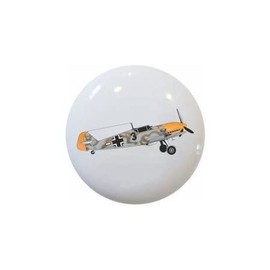 Military Aircraft Airplanes by SVGconcept - DECORATIVE Ceramic Dresser Drawer PULLS Cabinet Cupboard KNOBS (Airplane #2)