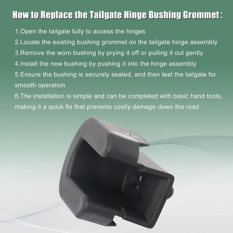 Priprilod Right Rear Tailgate Hinge Bushing Compatible with Toyota Compatible