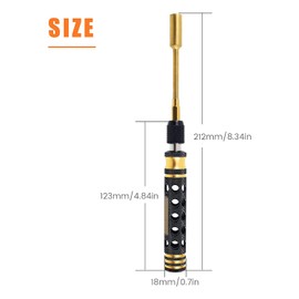 Wisyurt 9 in 1 RC Tool Kit, RC Car Tool Kit RC Hex Driver Screwdriver Set for RC Car Hobby Tools