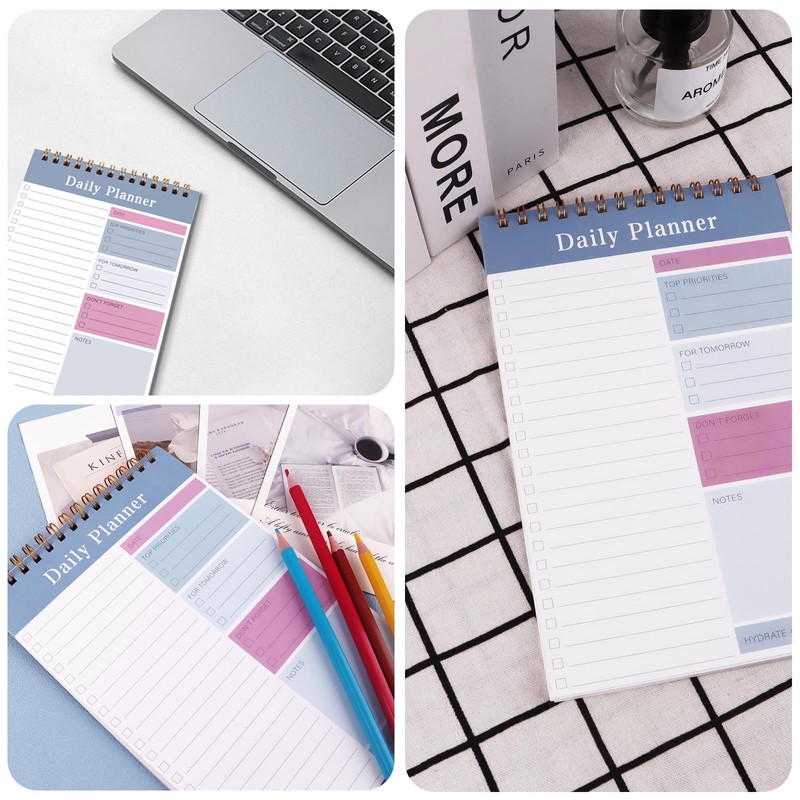 Newkita 30 Sheets Undated Daily Planner Memo Pad, 5.1x7.8 Inch