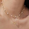 KummerSaprk Bow Necklace Silver Necklace for Women Trendy Bow Pendant