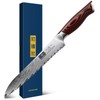 HOSHANHO Bread Knife,8 Inch Serrated Bread Knife Ultra Sharp Damascus