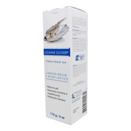 Crema Facial Suzanne Olivier Concha Nácar Ácido Láctico Sin Parabenos 113g
