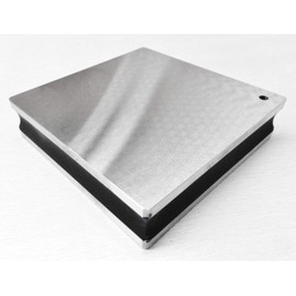 Steel Bench 4" x 1" Square Block Flat Smooth Anvil Grooved Sides A1 Premium (4.2FRE)
