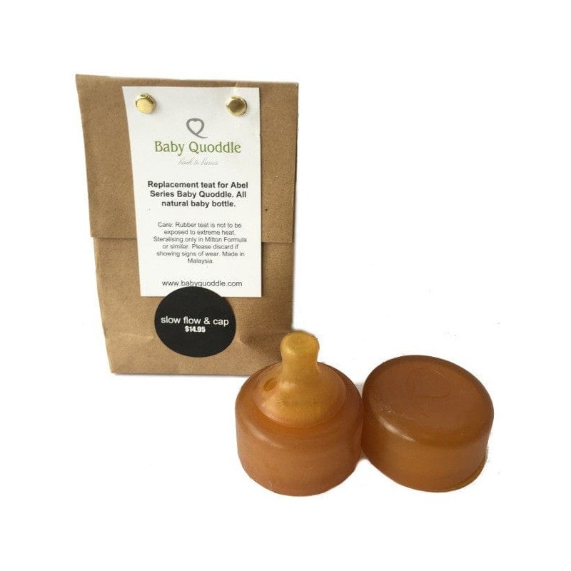 Baby Quoddle Teat and Cap - Newborn Slow Flow