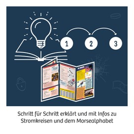 Kosmos 617349 Electric Alarm, Safe Secret Hideout, Electric Kit for Alarm System, Flashing Warning Light, Siren, Experiment Box for Children from 8 Years, Birthday Gift, Multilingual Instructions