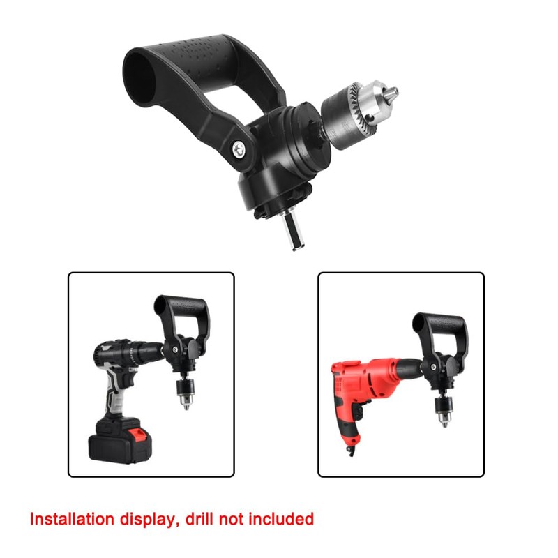 Right Angle Drill Attachment 90 Degree Drill Chuck Adapter with