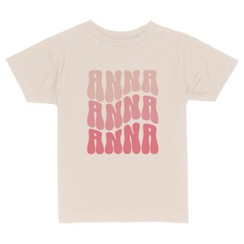 Wavy Anna Toddler Kids T-Shirt 5T Natural