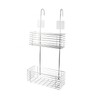 Antrader Hanging Shower Rack,Shower Caddy Hanging with Hooks,Hung on the