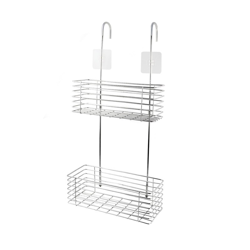 Antrader Hanging Shower Rack,Shower Caddy Hanging with Hooks,Hung on the