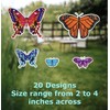 Iconikal 100-Count Static Cling Vinyl Window Decorations, Butterflies (5 Sheets