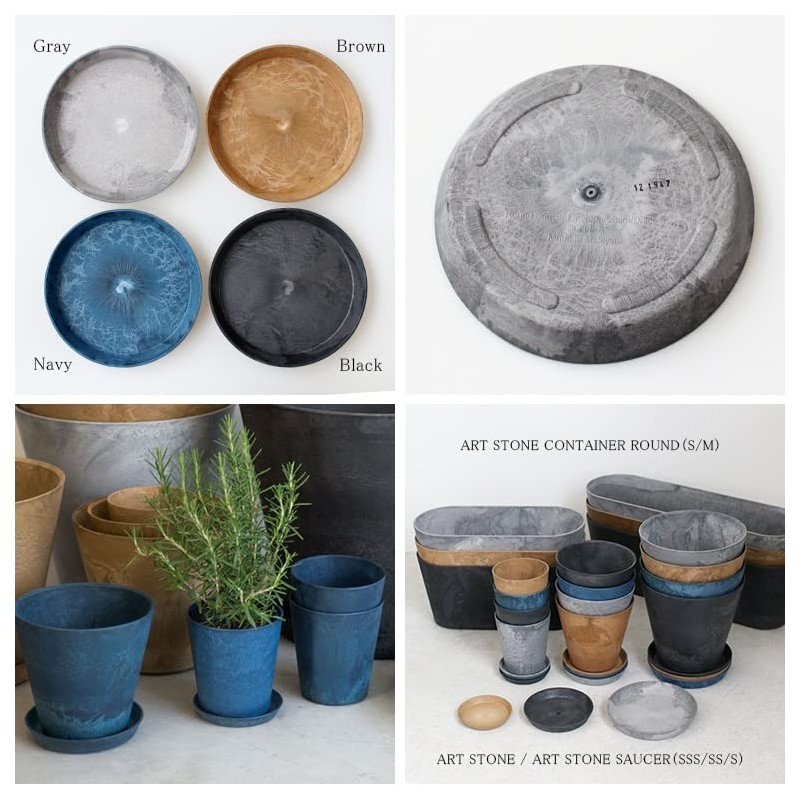 Amabro Art Stone Saucer [Brown/Small] AMABRO ART STONE SAUCER