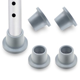 Amgiimor 4Pcs 1-1/8" I.D Grey Replacement Feet Rubber Suction Cup Feet - Metal Insert Reinforced for Shower Chair Bath Seat Shower Stools Transfer Bench Non-Skid Shower Bench Tub Transfer Benches