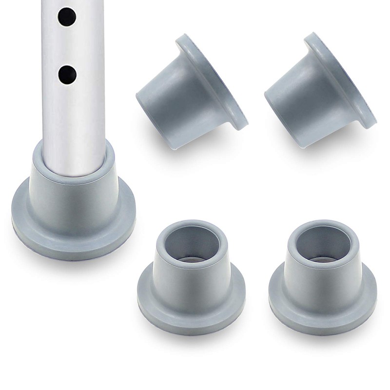 Amgiimor 4Pcs 1-1/8" I.D Grey Replacement Feet Rubber Suction Cup