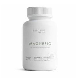 Glicinato de Magnesio 400mg | 120 Cápsulas Veganas | Con Valeriana, Pasiflora y Manzanilla | Suplemento Natural 100% Puro | Sin Gluten | Sin Azúcar | 