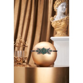 BABEYOND Flapper Headband 1920s Headpiece - Art Deco Headpiece Rhinestone Hair Accessories for Women (Style2-Green)