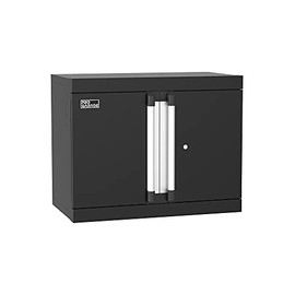 ClosetMaid ProGarage Wall Cabinet with Two Doors Lock and Shelf, for Garage Storage, Heavy Duty Steel, Black