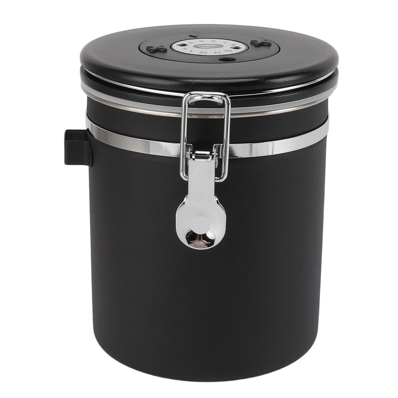 1.5L Coffee Canister Coffee Container with Scoop Date Tracker Stainless