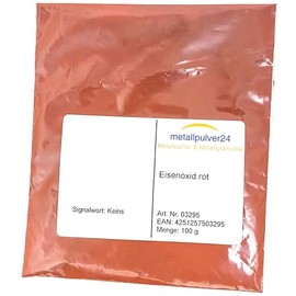 Iron Oxide Weight 250 g, Colour Red
