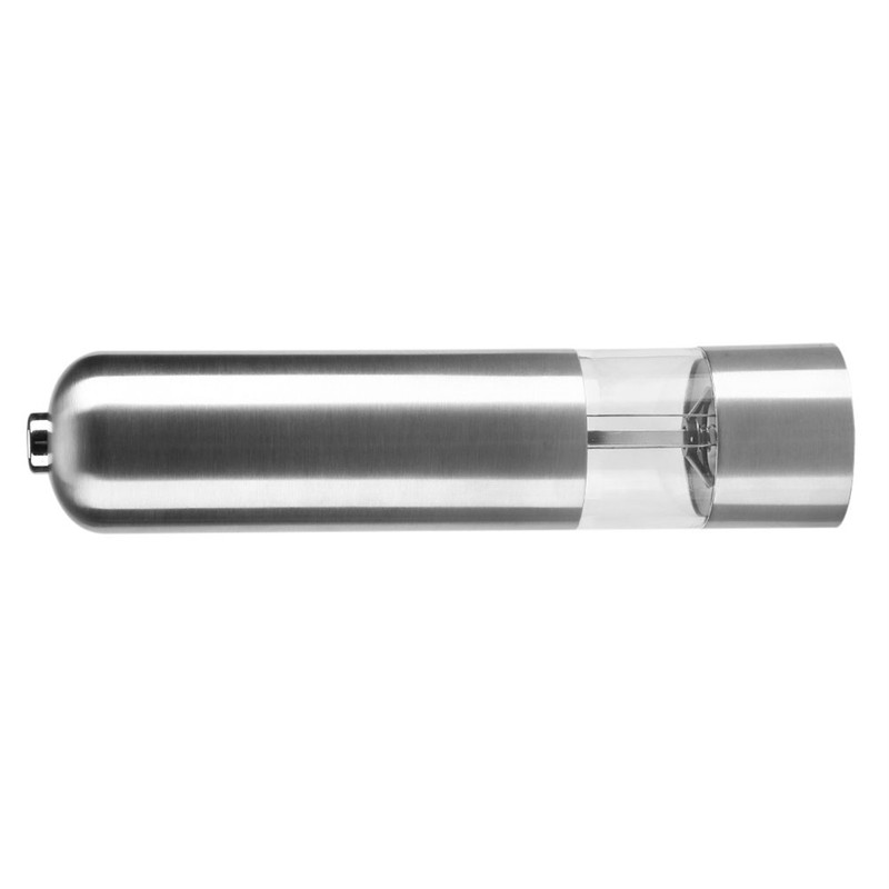 Stainless Steel Electric Kitchen Pepper Grinder Cordless Battery Powered Adjustable