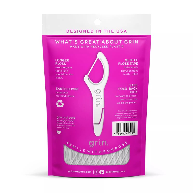 Grin Smooth Flosspyx 75 Ct