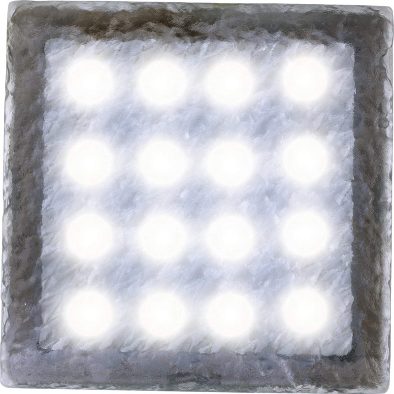 Heitronic 35927 A, floor light, plastic, transparent, 10 x 10