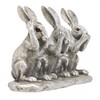 Reflections Silver 3 Wise Hares Figurine By Leonardo