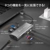 j5create USB-C 9-in-1 Docking Station [USB-A3.2 Gen2x2, USB-C, USB-C PD100W