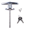 Garage Door Keyed T-Handle Lock kit Universal Replacement Hardware Locking
