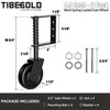 TIBEGOLD 4.3" Heavy Duty Gate Wheel, Black Gate Casters for