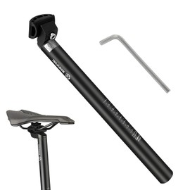 WOWSPORT Bike Seat Post 25.4/27.2/28.6/30.9/31.6mm x 350mm Lightweight Aluminum Alloy - Adjustable for MTB Road Bike BMX Commuter
