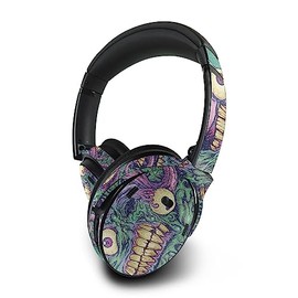 MightySkins Glossy Glitter Skin Compatible with Bose QuietComfort 45 Headphones Eyes and Teeth | Protective, Durable High-Gloss Glitter Finish | Easy to Apply | Made in The USA