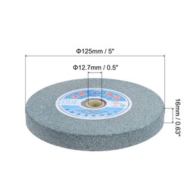 QUARKZMAN 5" Bench Grinding Discs Green Silicon Carbide GC 60 Grit Surface Grinder Ceramic Tools
