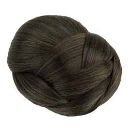 IMISSU Braided Chignon Hair Cover Doughnut Hair Pieces Hair Bobbles Hair Bun Wig Clips for Updo Hairstyles (Brown Mix)