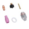 6Pcs TIG Welding Accessory Set 4# Ceramic Nozzle 2.4mm Electrode
