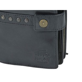 Bear Design Cow Lavato Women's Leather Purse 10 x 15 cm Black, black, printed" or "patterned