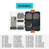 BLACK+DECKER Screwdriver Bit Set and Drill Bit Set, 130-Piece (BDAST130SETFF)